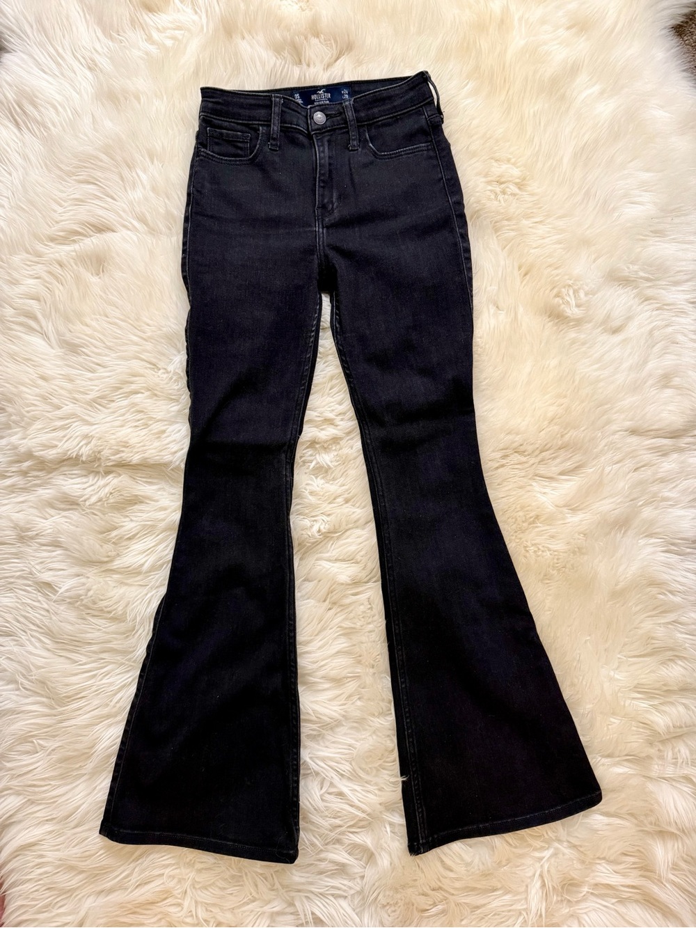 Hollister black flare jeans, size 24